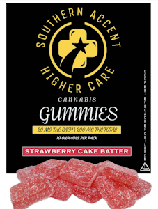 Southern Sky Brands - Southern Accent - Strawberry Cake Batter Gummies 200mg