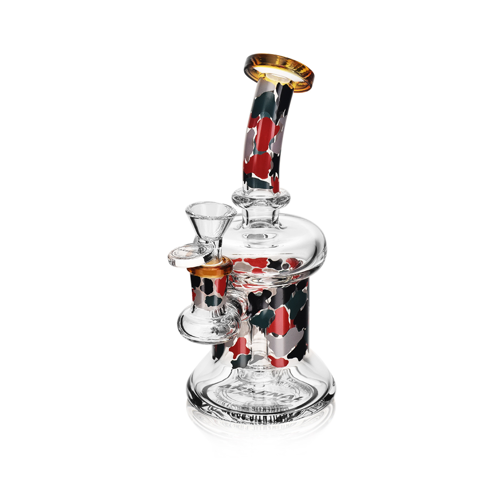 7" Red Camo Weave Rig -  Arsenal Glass