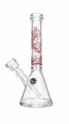 10” Koi carp red beaker bong - Milkyway