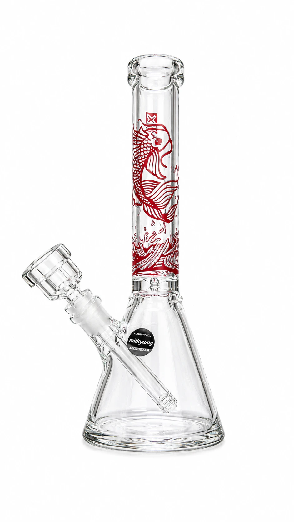 Milkyway - 10” Koi carp red beaker bong - Milkyway Main Image