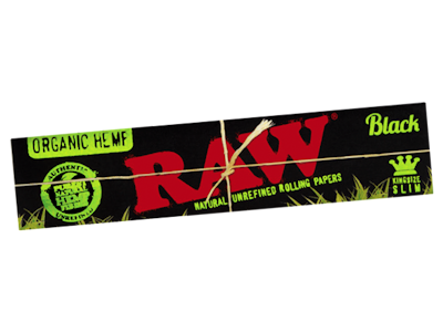 RAW - Raw Rolling Papers - Black - Organic - King Size