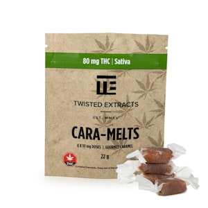 Twisted Extracts - Twisted Extracts Cara-Melts - THC sativa 80mg (8x10mg)