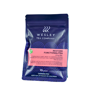 Wesley Tea Co. - Wesley Tea Co. - 20mg CBD Restore Functionalitea - 10-Pack