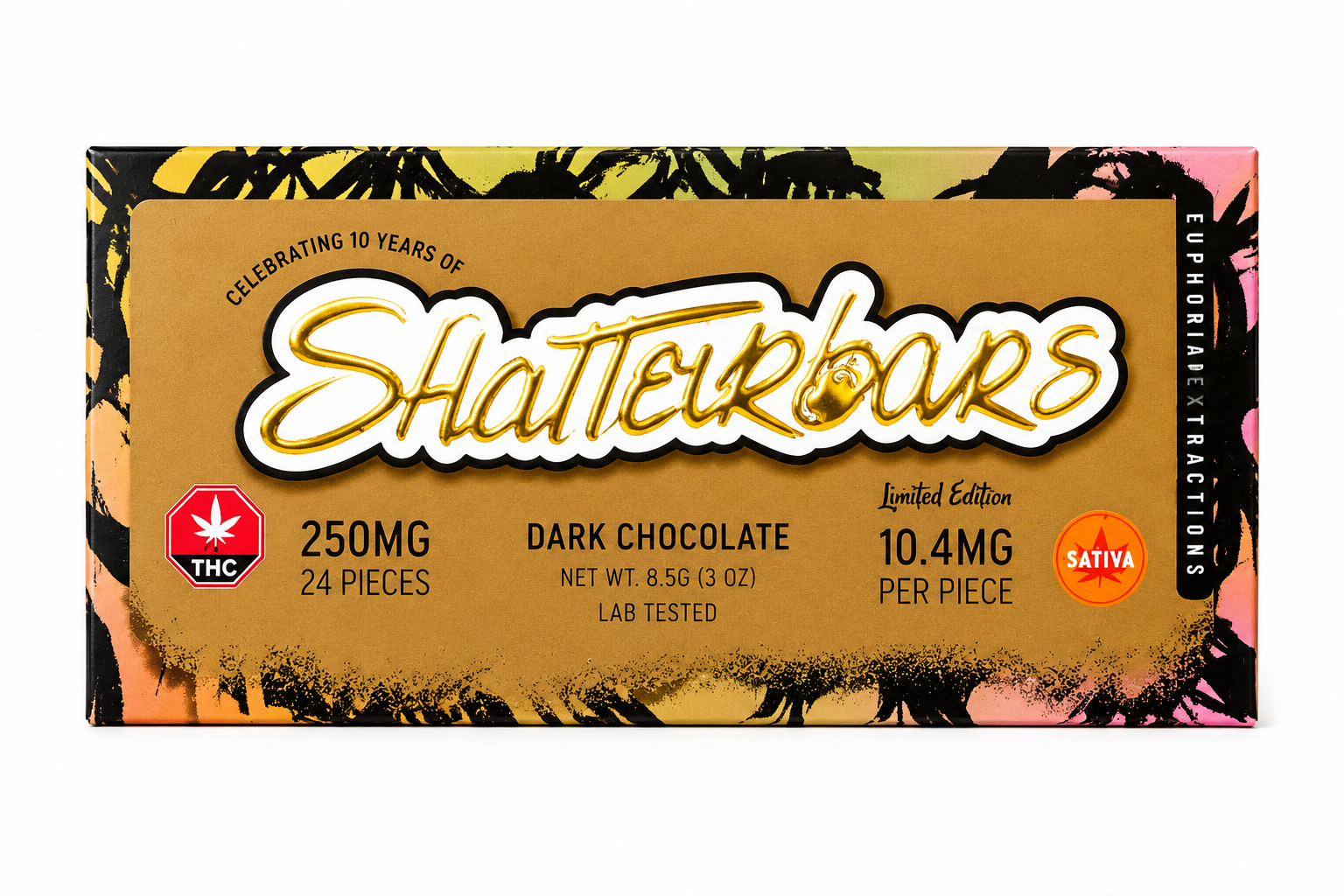 Vegan Dark Chocolate - Sativa - 250mg - Euphoria Extracts