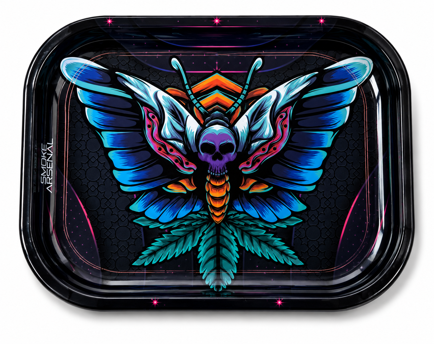 Arsenal Trays - Butterfly metal rolling tray