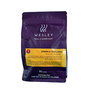 Wesley Tea Co. - 20mg 1:1 CBD to THC Sparkle Vitalitea - 10-Pack - Wesley Tea Co.