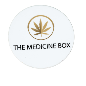 The Medicine Box - Medicine Box Logo White Sticker - Large
