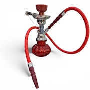 10.5" Red Lite-up Single Hose - Hookah