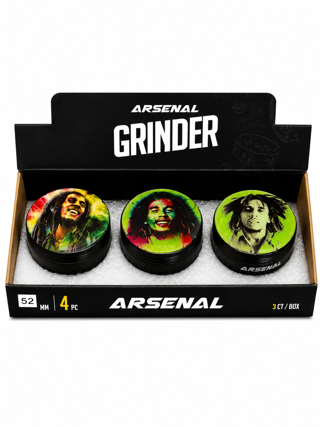 Arsenal Grinder - glow in the dark Marley 52mm 4-pc