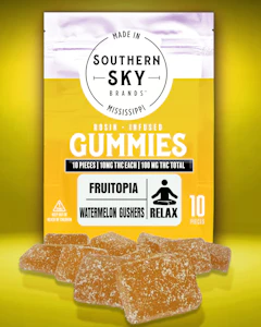 Southern Sky Brands - Fruitopia Watermelon Gushers Rosin 100mg Gummies