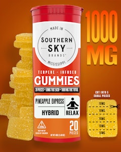 Southern Sky Brands - Pineapple Express Gummies - 1000mg