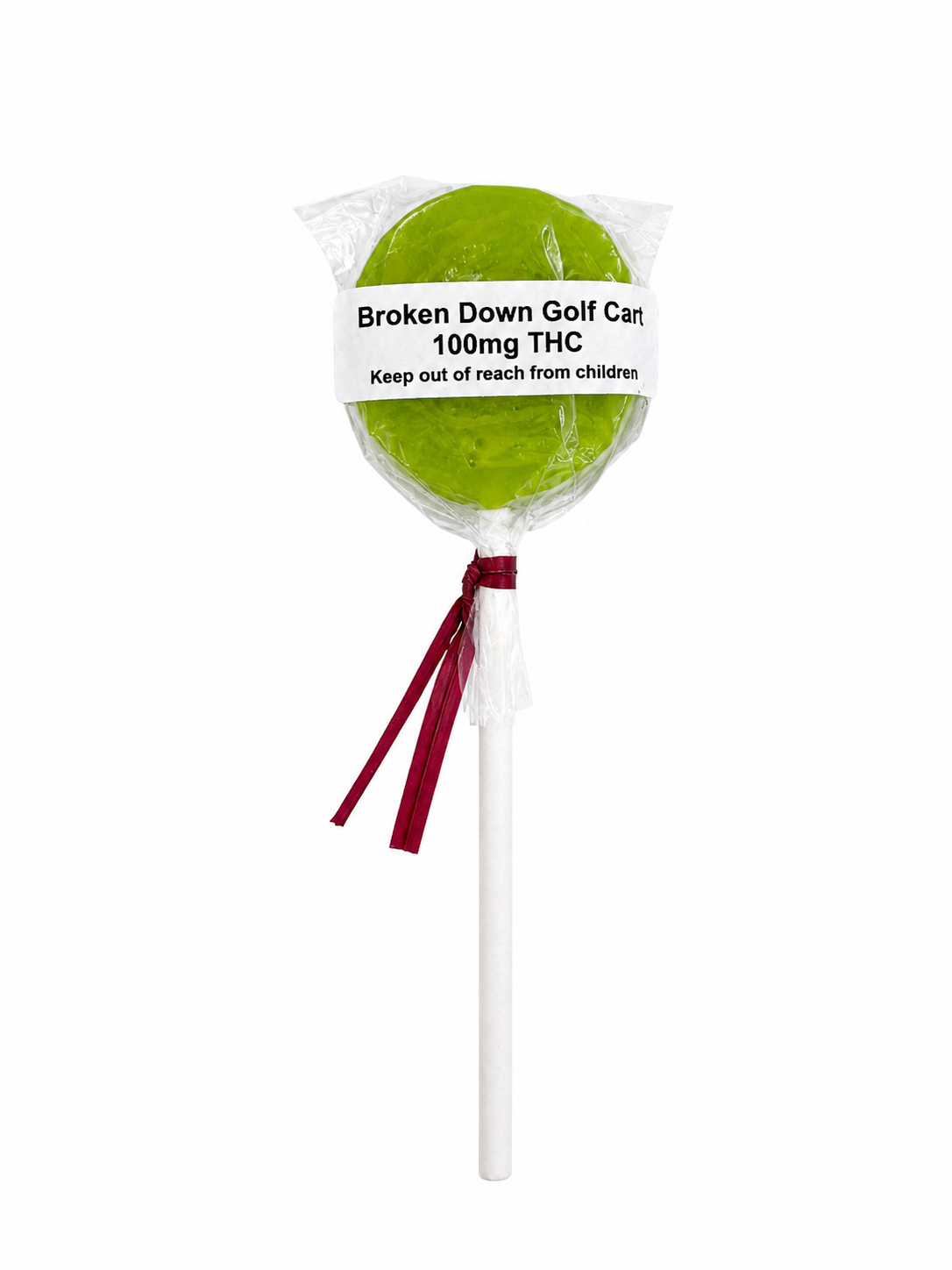 Broken Down Golf Cart Lollipop - 100mg - Choice Edibles