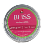Watermelon Gummies - THC - 250mg - Bliss