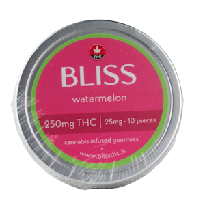 Bliss - Watermelon Gummies - THC - 250mg - Bliss