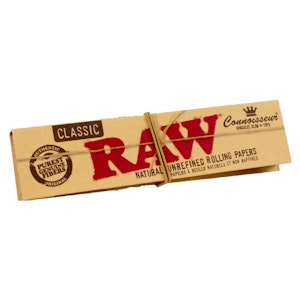 RAW - Raw Rolling Papers -  Classic - Connoisseur - King Size with Tips
