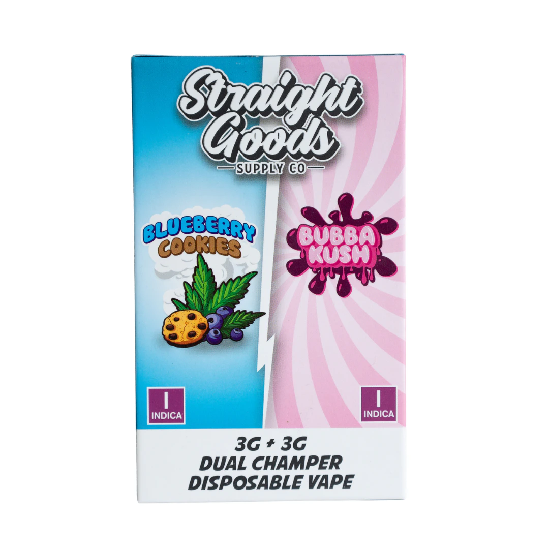 Straight Goods - Blueberry Cookies + Bubba Kush Vape pen - 6g - Straight Goods Main Image