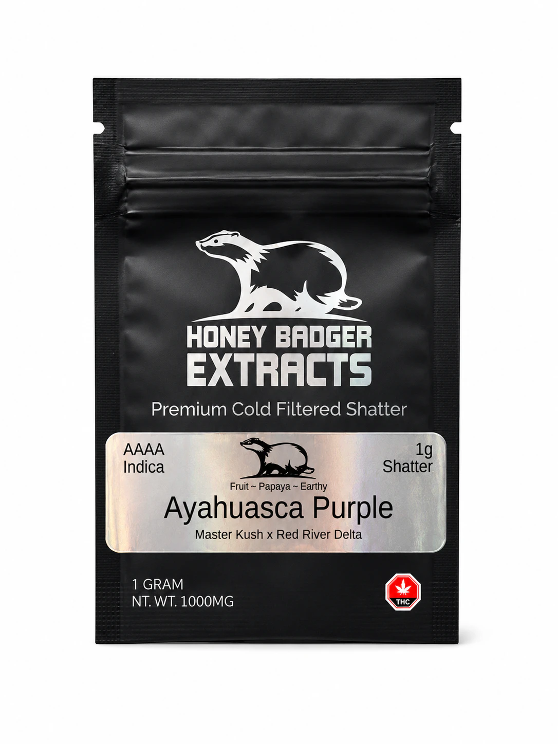 Honey Badger - Ayahuasca purple Shatter - 1g - Honey Badger Main Image