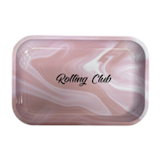 Pink Metal Tray - Medium - Rolling Club