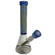 11" Blue Archangel Beaker Bong - Milkyway